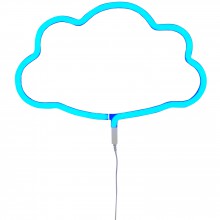 Lampe murale néon nuage bleu  par A Little Lovely Company