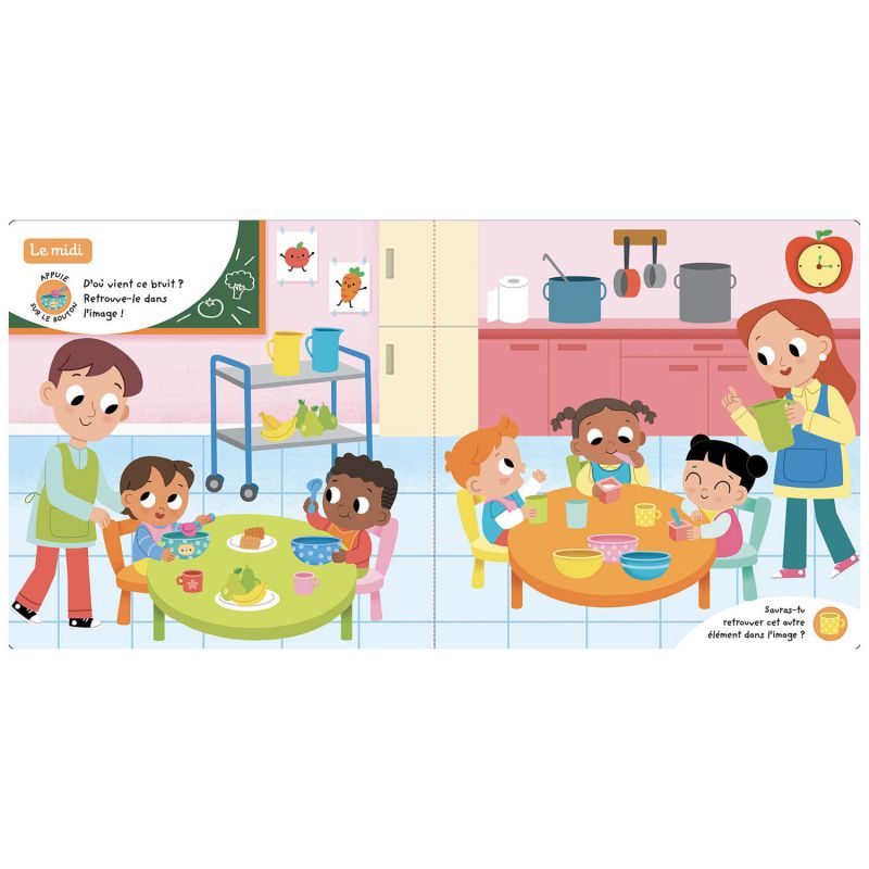 Livre sonore Mes premiers Livres à écouter Ma journée Auzou Editions Produit ouvert 3