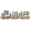 Train à blocs en bois tracteur Little Farm - Reconditionné Little Dutch Produit 1