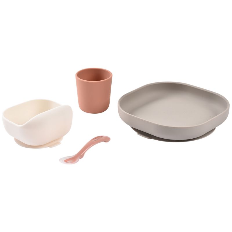 Coffret repas silicone Terracotta et Gazelle (4 pièces) Béaba Produit 2