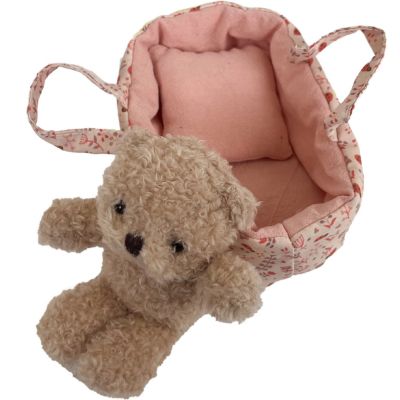 Peluche Mini Morris dans son couffin