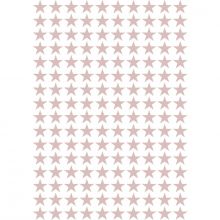 Stickers étoiles vieux rose (29,7 x 42 cm)  par Lilipinso