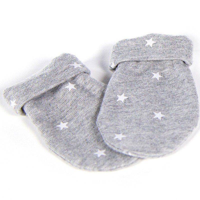 Moufles de naissance Gaby gris clair Walking Mum