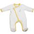Pyjama chaud Babyfan blanc et gris (3 mois) - Sauthon