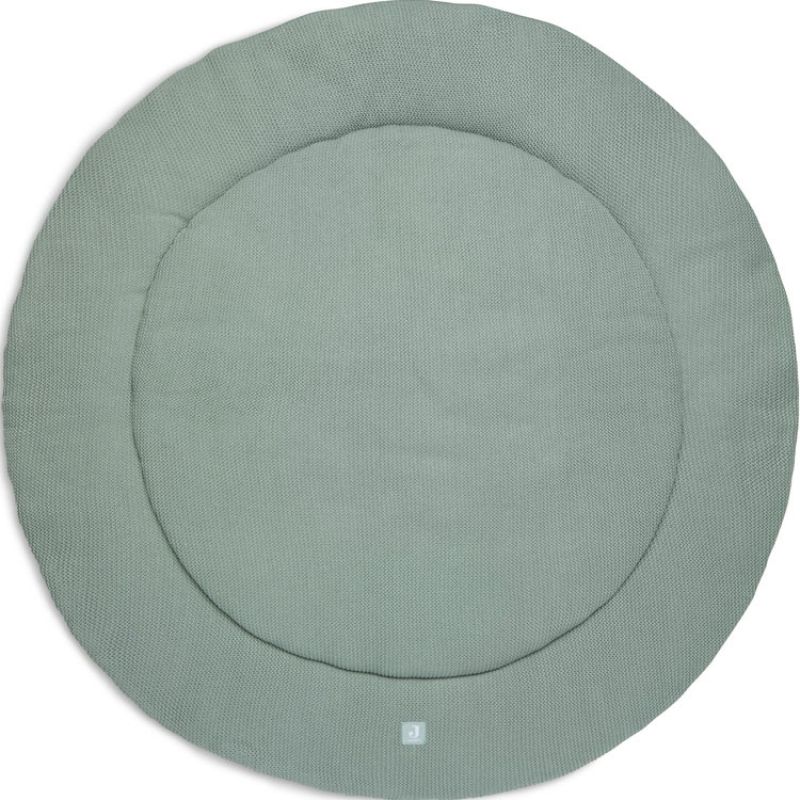 Tapis de jeu rond Basic Knit Forest Green (95 cm) Jollein