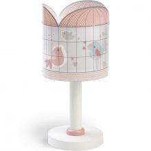 Lampe de chevet Little Bird Oiseau rose  par Pioupiou et Merveilles