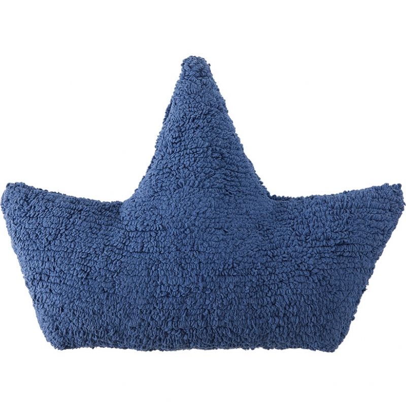 Coussin enfant bateau bleu (45 cm) Lorena Canals