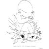 Affiche de naissance bébé fleuri A4 (personnalisable) - Minoé