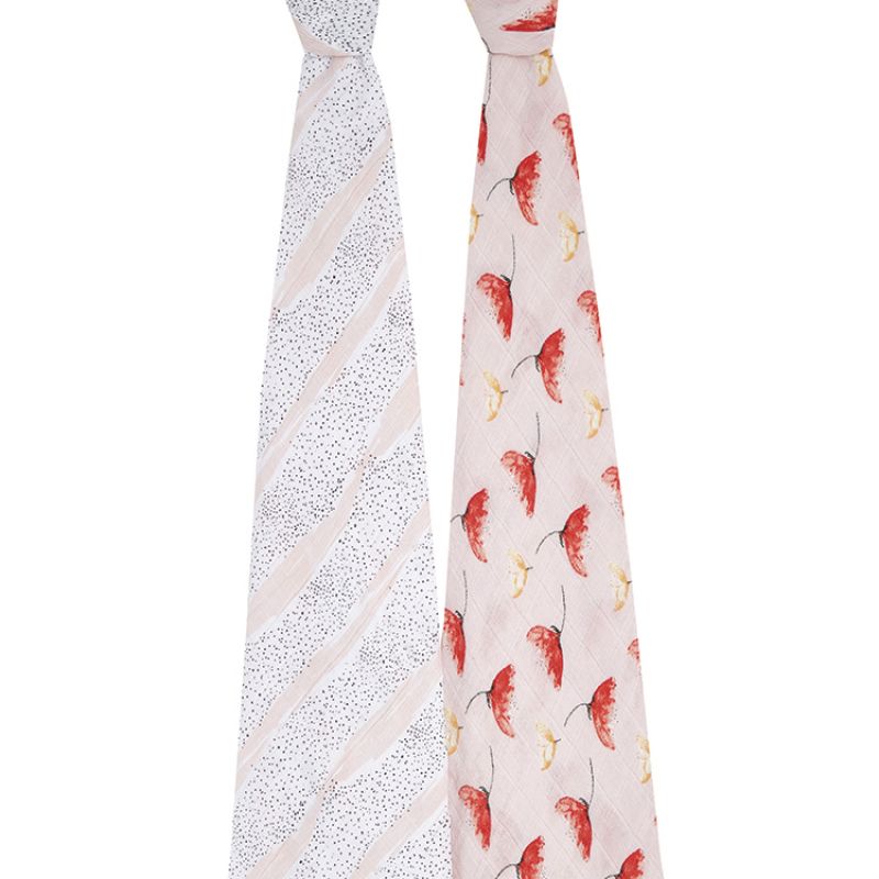 Lot de 2 maxi langes en coton Picked for you (120 x 120 cm) aden + anais
