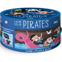 Livre et puzzle géant Les Pirates  par Sassi Junior