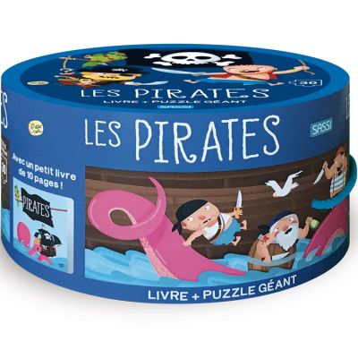 Livre et puzzle géant Les Pirates Sassi Junior