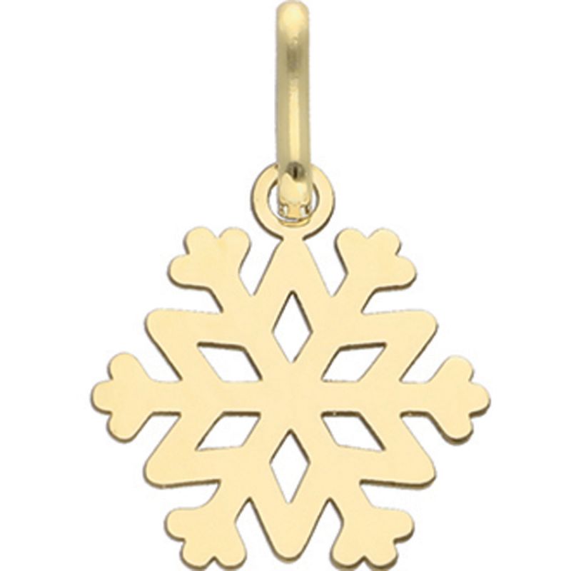Pendentif Flocon (or jaune 375°) Lucas Lucor