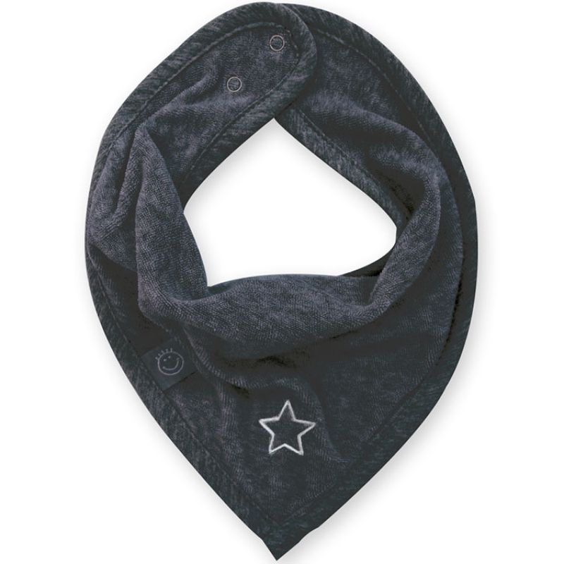 Bavoir bandana étoile Stary gris foncé Bemini