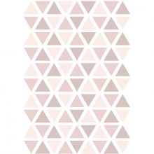Stickers triangles vieux rose (29,7 x 42 cm)  par Lilipinso