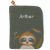 Variation Vert, beige, marron du produit Protège carnet de santé Tchikis 3 Paresseux (personnalisable) de la marque L'oiseau bateau
