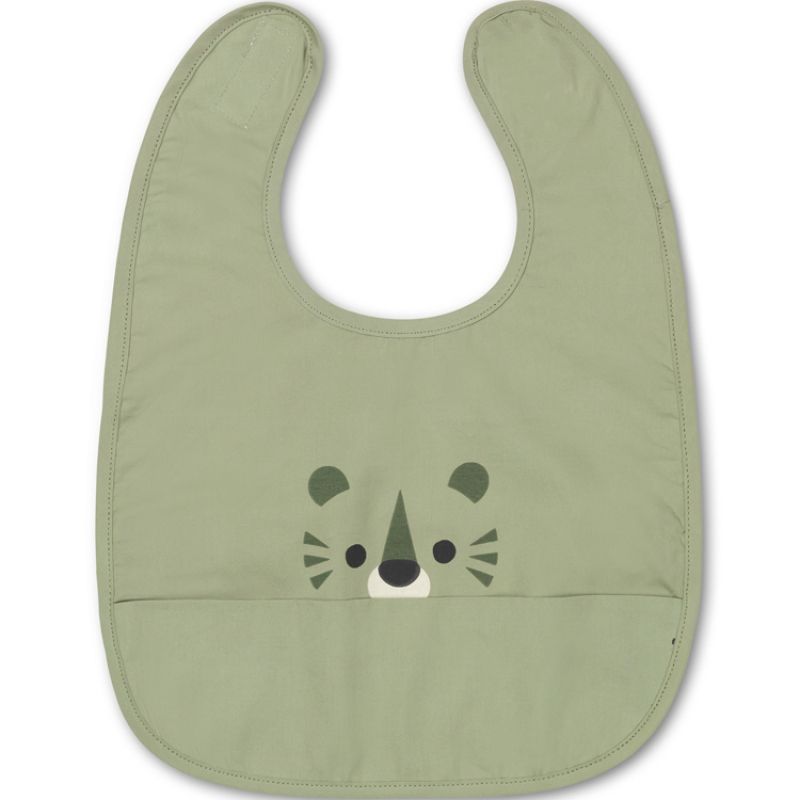 Bavoir à velcro tigre vert Franck & Fischer