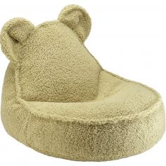 Pouf ours Matcha molletonné - Wigiwama