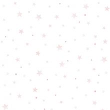 Papier peint intissé Stardust étoiles roses (10 m)  par Lilipinso