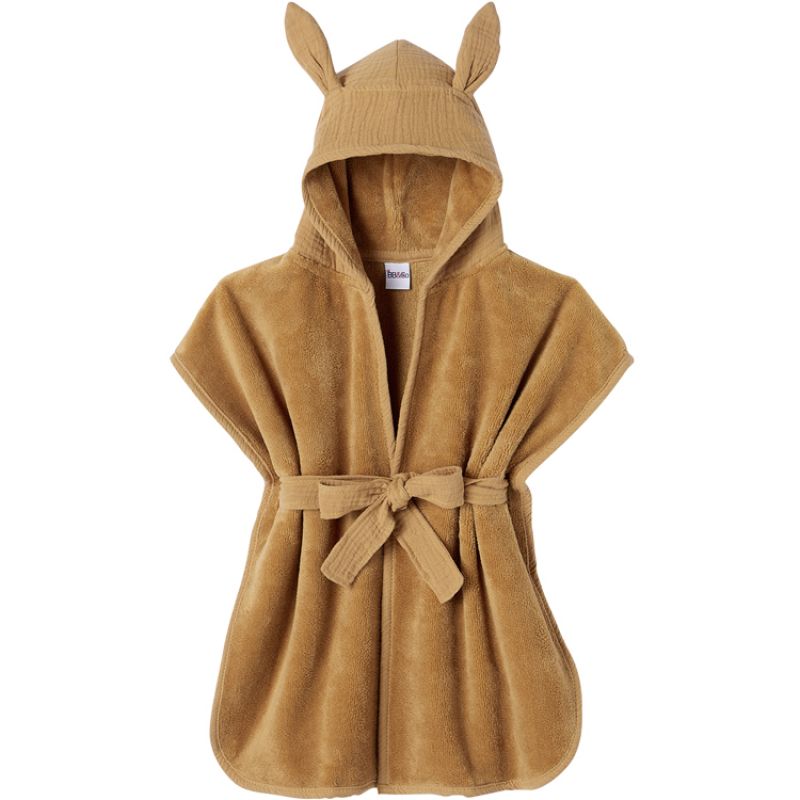 Peignoir en éponge de bambou noisette (2-4 ans) BB & Co