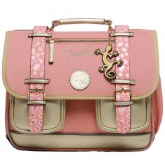 Cartable A4 maternelle Pink Gold Leopard (35 cm) - Caméléon