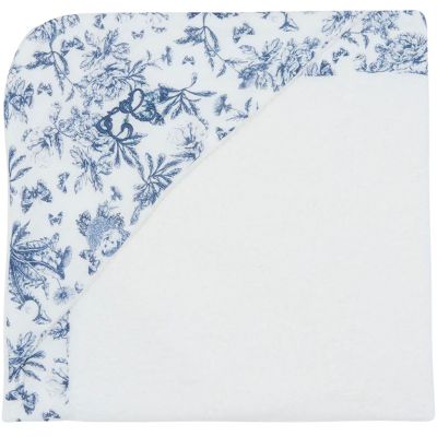 Cape de bain Toile de Jouy bleu Tartine et Chocolat