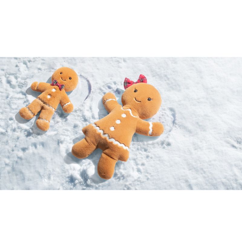 Image d'ambiance de présentation du produit Peluche bonhomme en pain d'épices Fred (19 cm) - Jellycat