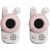 Variation Blanc, rose du produit Paire de Talkie-Walkie Zoo Rabbit de la marque The Zoofamily