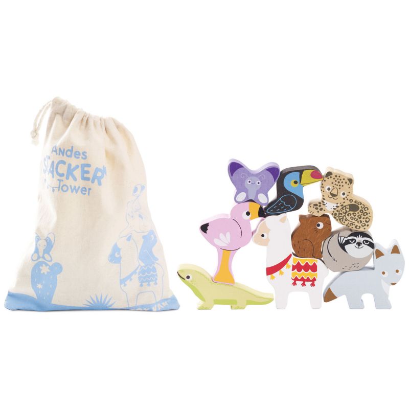 Animaux de la jungle en bois FSC à empiler Le Toy Van Produit 3