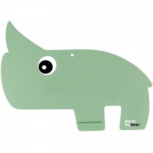Tableau à craie Nozo le rhino vert  par Done by Deer