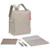 Sac à langer convertible en sac à dos beige Lässig Produit 3