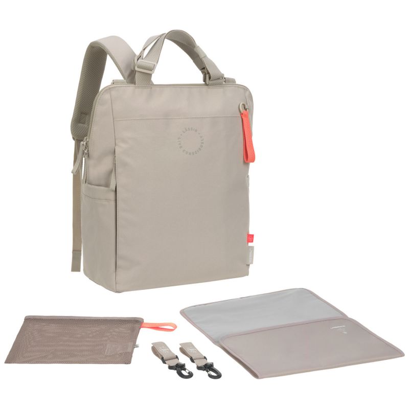Sac à langer convertible en sac à dos beige Lässig Produit 3