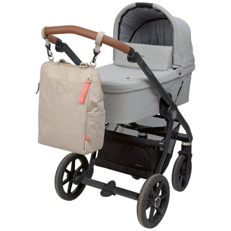 Sac à langer convertible en sac à dos beige Lässig Produit 6