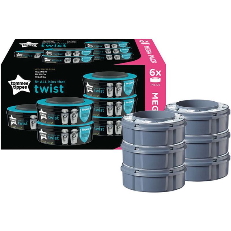 Lot de 6 recharges pour bac à couches Twist & click Tommee Tippee