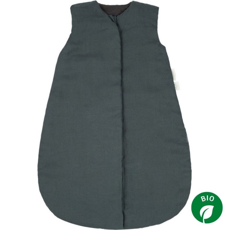 Gigoteuse mi-saison Lin français green blue TOG 2 (0-6 mois) Nobodinoz