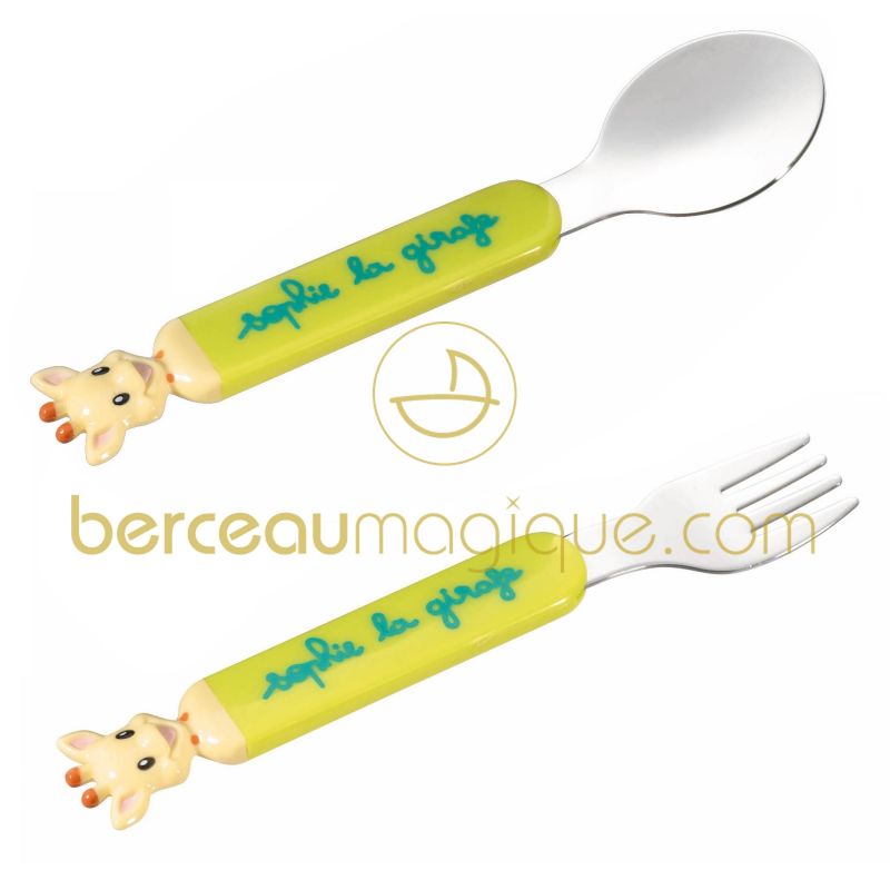 Couverts d'apprentissage Sophie la girafe Sophie la girafe