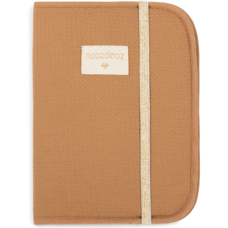 Protège carnet de santé Poema en nid d'abeille Caramel Nobodinoz Produit 1 grande taille