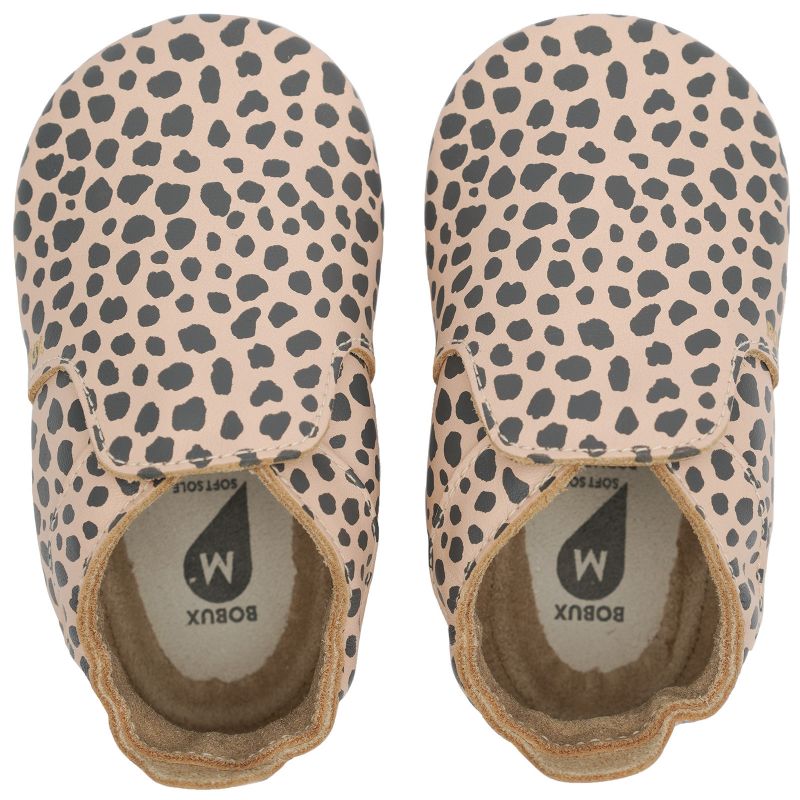 Chaussons bébé en cuir Soft soles Dalmation Rose (3-9 mois) Bobux