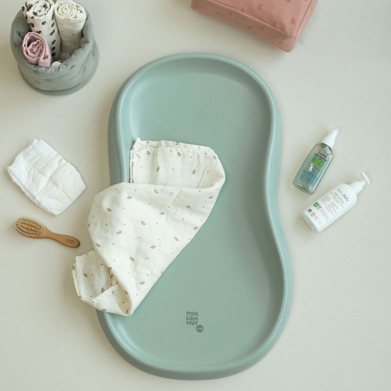 Matelas à langer Cocoonie Sage Green Trois Kilos Sept Ambiance 5