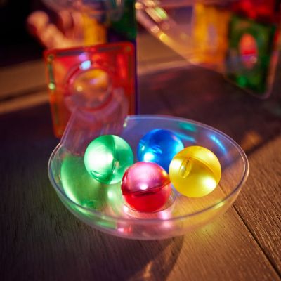 Set de 4 billes lumineuses pour circuit de billes