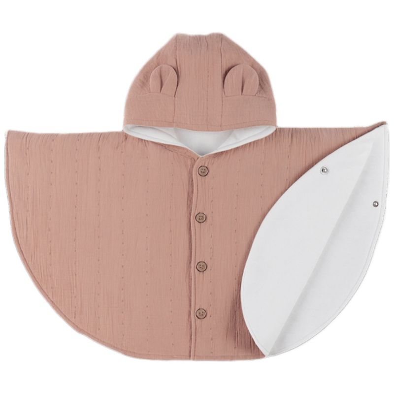 Poncho en mousseline bio Rose (18-36 mois) Noukie's Produit 2