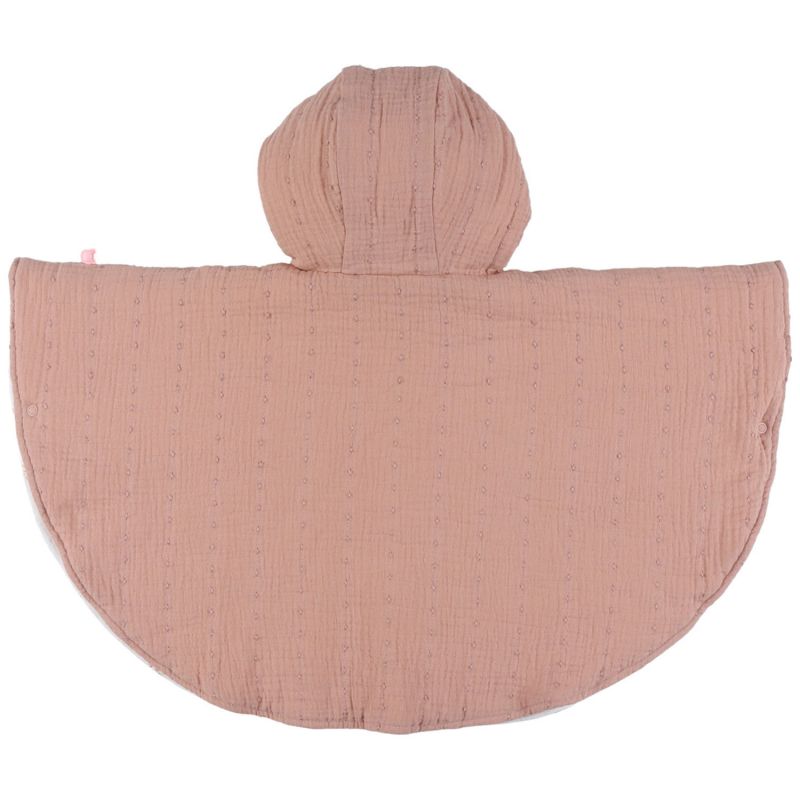 Poncho en mousseline bio Rose (18-36 mois) Noukie's Produit 3