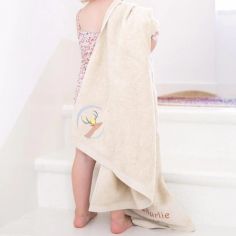 Serviette de bain jaune pâle Daim personnalisable (50 x 100 cm)