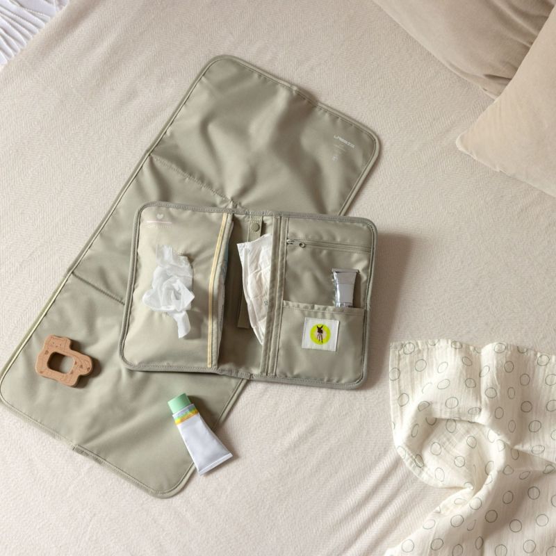 Pochette de change coutures à vagues menthe Lässig Ambiance 2