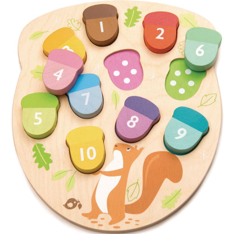 Jeu de comptage Combien de glands Tender Leaf