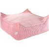 Pouf Ottoman Square Pink Mouse velours côtelé - Wigiwama