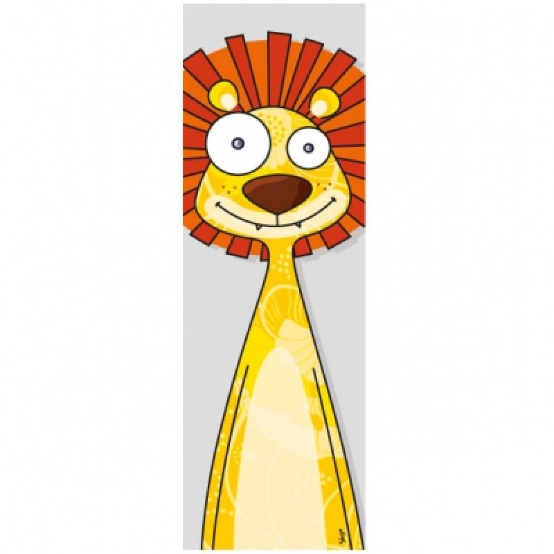Tableau tête de lion (20 x 60 cm) Série-Golo