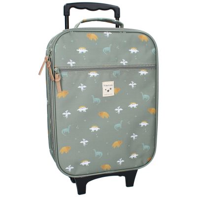 Valise à roulettes enfant Dinosaures vert Kidzroom