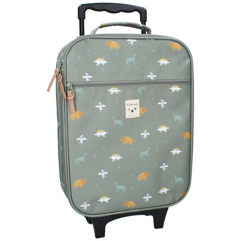Valise à roulettes enfant Dinosaures vert Kidzroom Produit 1
