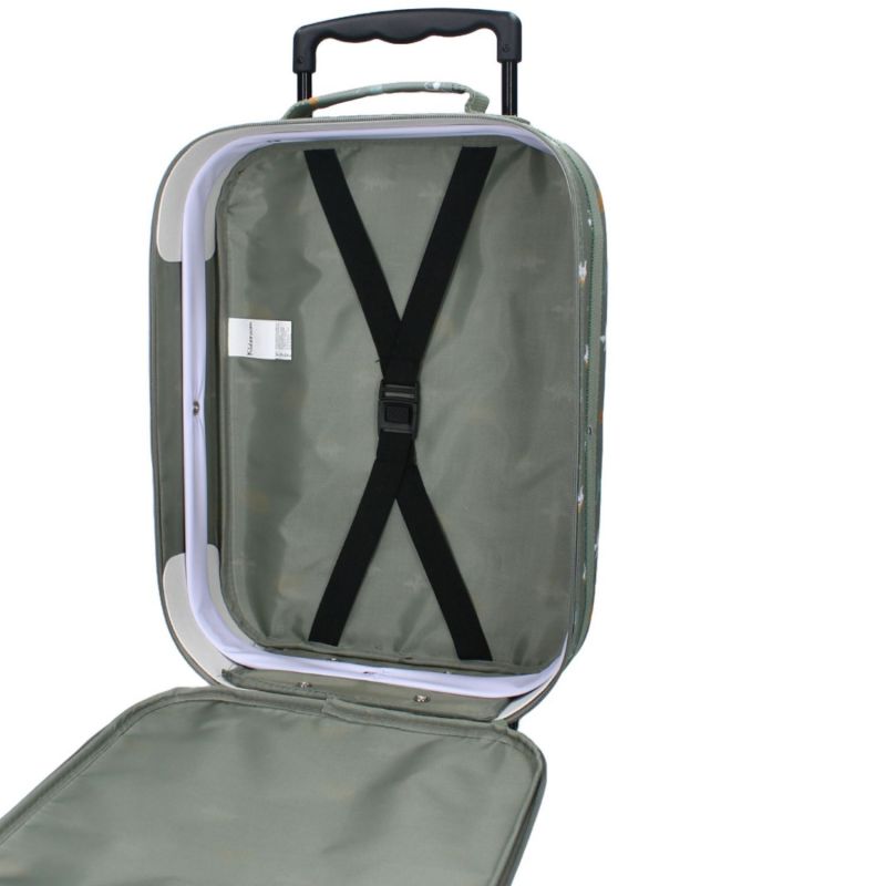 Valise à roulettes enfant Dinosaures vert Kidzroom Produit 4