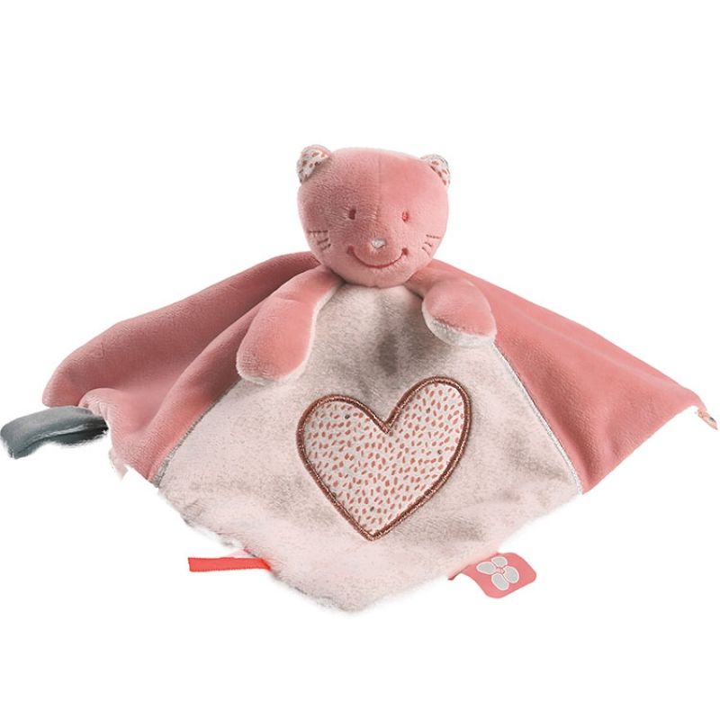 Doudou attache sucette à étiquette Tidou Minouchka Noukie's